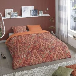 Good Morning Dekbedovertrek "Paula" - Rood - (240x220 Cm) -Knusse Nacht 1000035756 0101