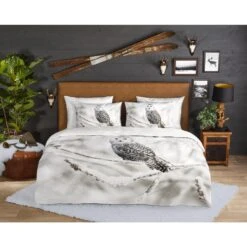 Good Morning Dekbedovertrek "Snowy Owl" - Wit - (200x220 Cm) -Knusse Nacht 1000035763 0101