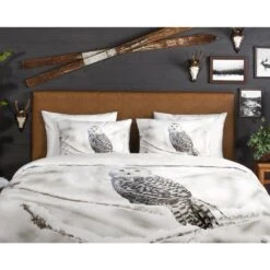 Good Morning Dekbedovertrek "Snowy Owl" - Wit - (200x220 Cm) -Knusse Nacht 1000035763 0110
