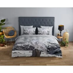 Good Morning Dekbedovertrek "Jacob" - Grijs - (240x220 Cm) -Knusse Nacht 1000035765 0101