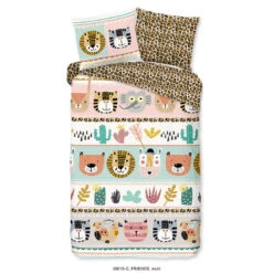 Good Morning Dekbedovertrek "Friends" - Multi - (140x220 Cm)