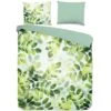 Good Morning Dekbedovertrek "Sunny Leaves" - Groen - (240x220 Cm) -Knusse Nacht 1000035794