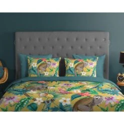 Good Morning Dekbedovertrek "Meet" - Oker - (140x220 Cm) -Knusse Nacht 1000035823 0110