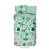 Good Morning Dekbedovertrek "Dinono" - Groen - (100x135 Cm) -Knusse Nacht 1000035853