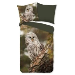 Good Morning Dekbedovertrek "Johan" - Groen - (240x220 Cm) -Knusse Nacht 1000035892 0101