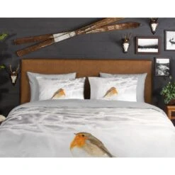 Good Morning Dekbedovertrek "Robin" - Grijs - (200x220 Cm) 8 Good Morning Dekbedovertrek "Robin" - Grijs - (200x220 Cm) -Knusse Nacht 1000035899 0110