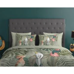 Good Morning Dekbedovertrek "Karel" - Groen - (140x220 Cm) -Knusse Nacht 1000035901 0110