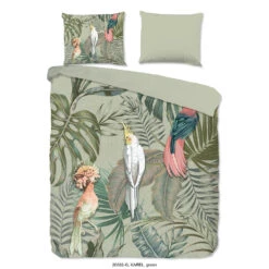 Good Morning Dekbedovertrek "Karel" - Groen - (140x220 Cm)