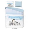Good Morning Dekbedovertrek "Pinguin" - Wit - (140x220 Cm) -Knusse Nacht 1000035938
