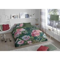 Good Morning Dekbedovertrek "Fleur" - Groen - (140x220 Cm) 7 Good Morning Dekbedovertrek "Fleur" - Groen - (140x220 Cm) -Knusse Nacht 1000035975 0101