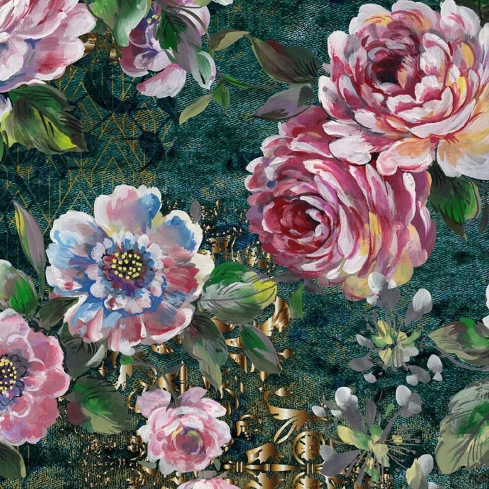 Good Morning Dekbedovertrek "Fleur" - Groen - (140x220 Cm) 5 Good Morning Dekbedovertrek "Fleur" - Groen - (140x220 Cm) - Afbeelding 3