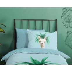 Good Morning Dekbedovertrek "Pallama" - Blauw - (140x220 Cm) -Knusse Nacht 1000036005 0110