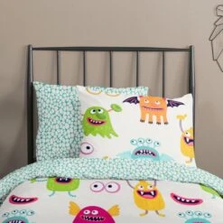 Good Morning Dekbedovertrek "Booh" - Multi - (140x220 Cm) 8 Good Morning Dekbedovertrek "Booh" - Multi - (140x220 Cm) -Knusse Nacht 1000036008 0102