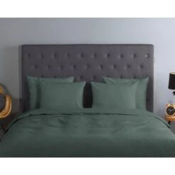 Good Morning Dekbedovertrek "Uni Olive Green" - Groen - (140x220 Cm) 8 Good Morning Dekbedovertrek "Uni Olive Green" - Groen - (140x220 Cm) -Knusse Nacht 1000036024 0110