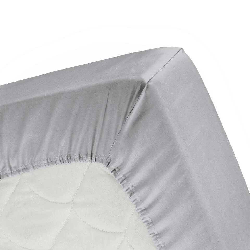 Cinderella - Hoeslaken (tot 25 Cm) - Jersey - 140x210/220 - Light Grey 4 Cinderella - Hoeslaken (tot 25 Cm) - Jersey - 140x210/220 - Light Grey - Afbeelding 2