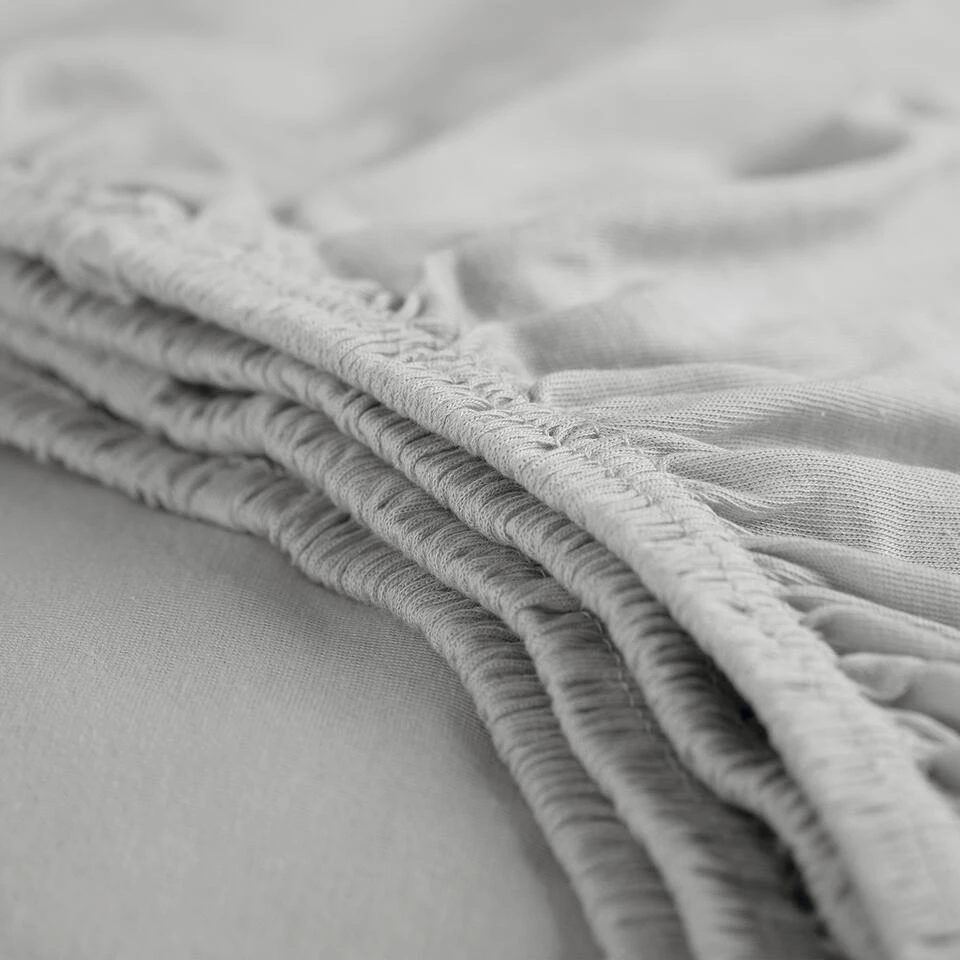 Cinderella - Hoeslaken (tot 25 Cm) - Jersey - 160x210/220 - Light Grey 5 Cinderella - Hoeslaken (tot 25 Cm) - Jersey - 160x210/220 - Light Grey - Afbeelding 3