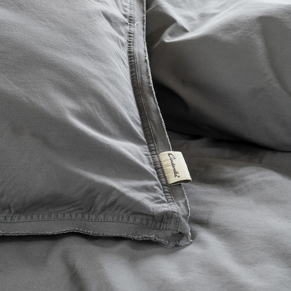 Cinderella Dekbedovertrek Moon - Katoen - 200x200/220 Cm - Anthracite 5 Cinderella Dekbedovertrek Moon - Katoen - 200x200/220 Cm - Anthracite - Afbeelding 3