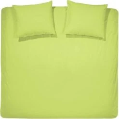 Damai Dekbedovertrek Uni Katoen Lime-240x200/220 -Knusse Nacht 1000038363 0101