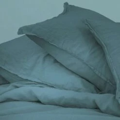 Matt & Rose Set Kussenslopen Groen - 65 X 65 Cm - 100% Linnen -Knusse Nacht 1000038495 0101