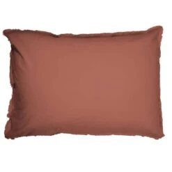 Matt & Rose Set Kussenslopen Terracotta - 50 X 70 Cm - Gewassen Katoen