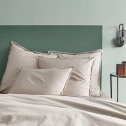 Matt & Rose Set Kussenslopen Beige - 65 X 65 Cm - Gewassen Katoen -Knusse Nacht 1000038501 0103