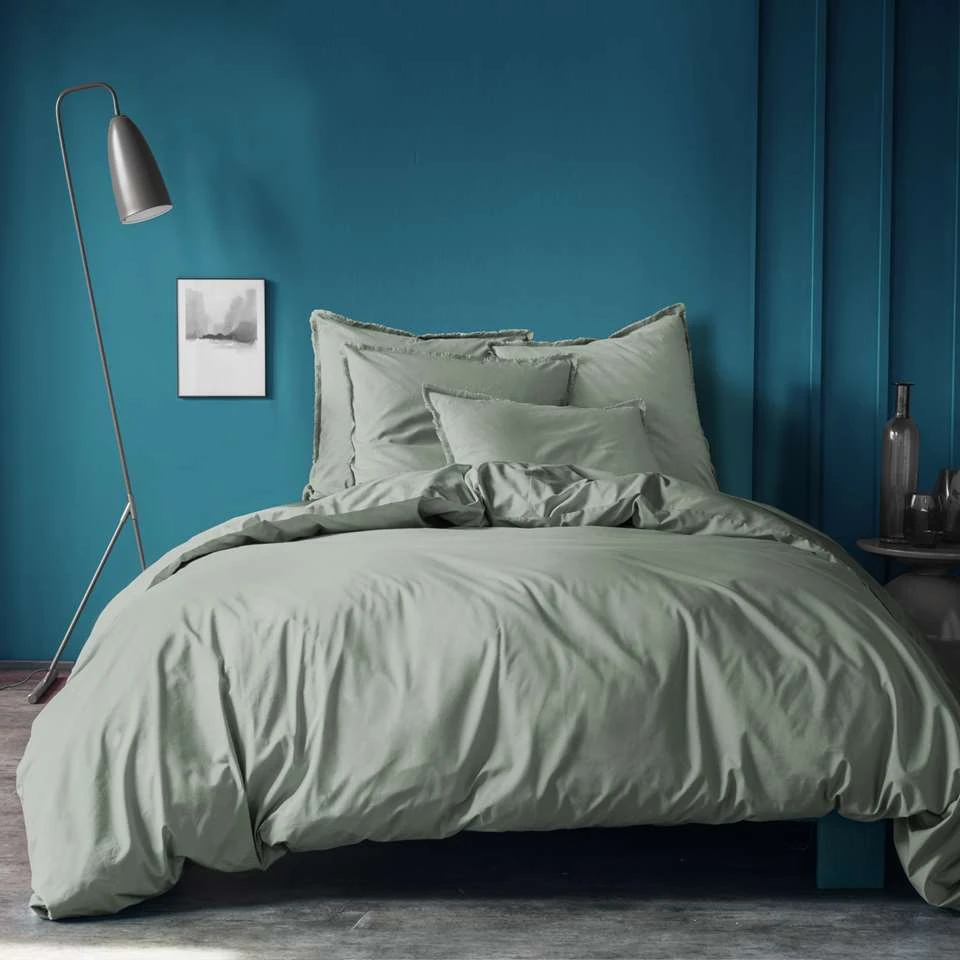 Matt & Rose Set Kussenslopen Groen - 50 X 70 Cm - Gewassen Katoen 6 Matt & Rose Set Kussenslopen Groen - 50 X 70 Cm - Gewassen Katoen - Afbeelding 4