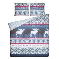 Ten Cate 100% Katoenen Tweepersoons Dekbedovertrek - 200x200 - Winter Home -Knusse Nacht 1000040429 0101