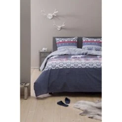 Ten Cate 100% Katoenen Tweepersoons Dekbedovertrek - 200x200 - Winter Home -Knusse Nacht 1000040429 0110