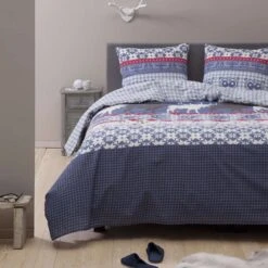 Ten Cate 100% Katoenen Tweepersoons Dekbedovertrek - 200x200 - Winter Home -Knusse Nacht 1000040429 0111