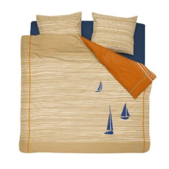 Cinderella Dekbedovertrek Boats - Katoen - 200x200/220 Cm - Burned Orange 7 Cinderella Dekbedovertrek Boats - Katoen - 200x200/220 Cm - Burned Orange -Knusse Nacht 1000042985 0101