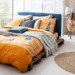 Cinderella Dekbedovertrek Boats - Katoen - 200x200/220 Cm - Burned Orange 8 Cinderella Dekbedovertrek Boats - Katoen - 200x200/220 Cm - Burned Orange -Knusse Nacht 1000042985 0102