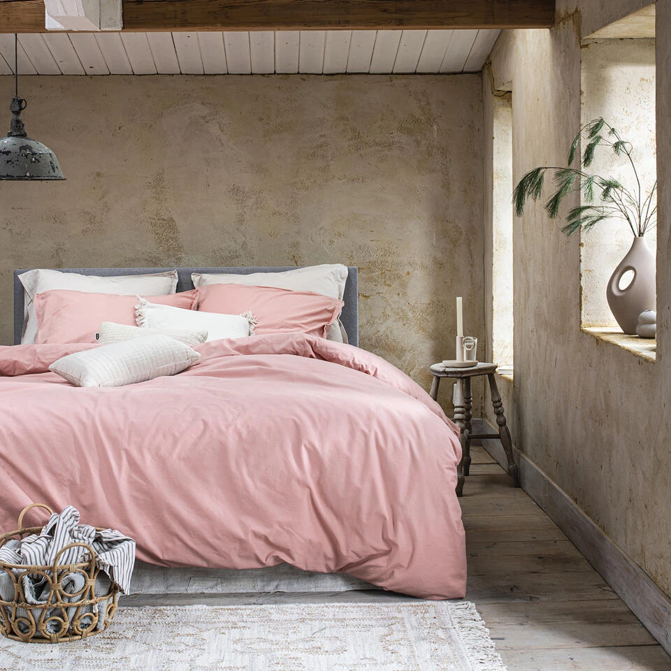 Cinderella Dekbedovertrek Moon - Katoen - 200x200/220 Cm - Cameo Pink 4 Cinderella Dekbedovertrek Moon - Katoen - 200x200/220 Cm - Cameo Pink - Afbeelding 2