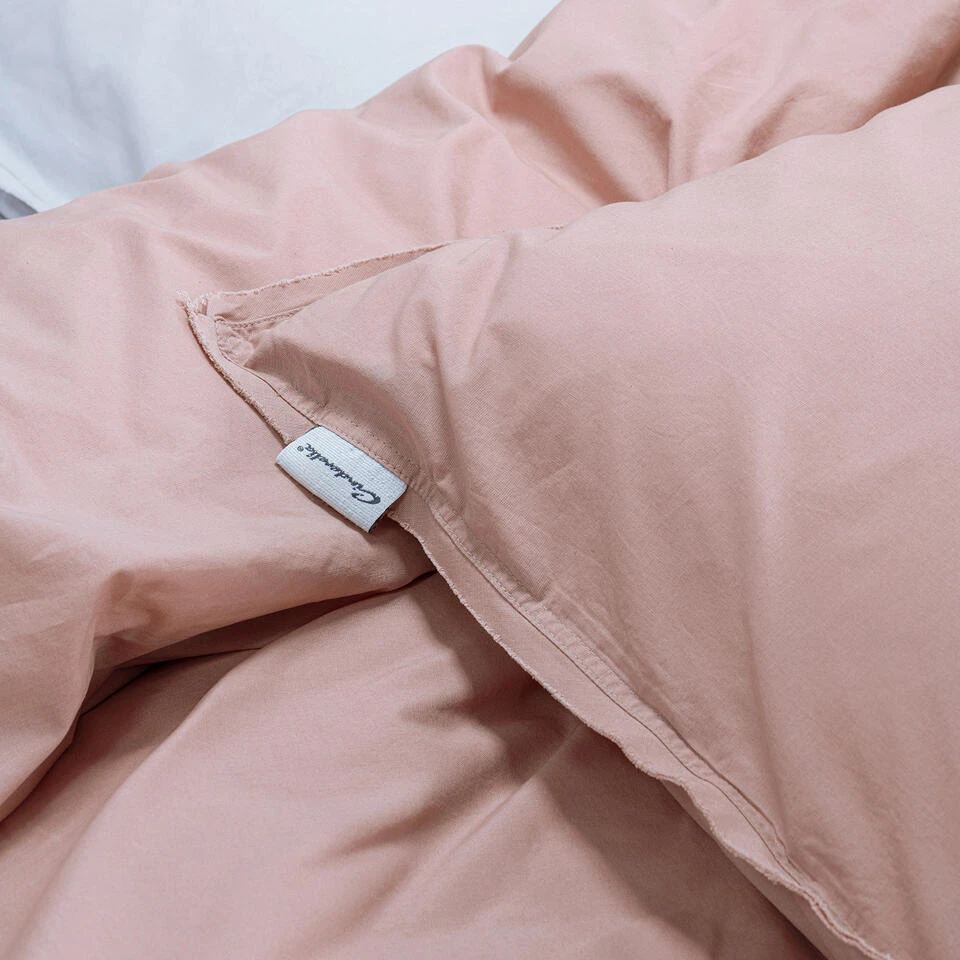 Cinderella Dekbedovertrek Moon - Katoen - 200x200/220 Cm - Cameo Pink 5 Cinderella Dekbedovertrek Moon - Katoen - 200x200/220 Cm - Cameo Pink - Afbeelding 3