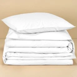 Moodit Dekbedovertrek Basil White - Eenpersoons - 140 X 220 Cm - Katoen -Knusse Nacht 1000043533 0103