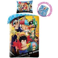 One Piece Dekbedovertrek New Adventures - Eenpersoons - 140 X 200 Cm - Katoen 9 One Piece Dekbedovertrek New Adventures - Eenpersoons - 140 X 200 Cm - Katoen -Knusse Nacht 1000044579 0103