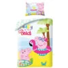 Peppa Pig Dekbedovertrek Ready For The Beach - 140 X 200 Cm - Katoen -Knusse Nacht 1000044580