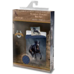 Animal Pictures Dekbedovertrek Zwart Paard - 140 X 200 Cm - Katoen -Knusse Nacht 1000044586 0102