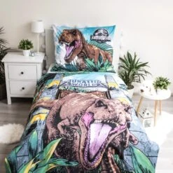 Jurassic World Dekbedovertrek Roar - 140 X 200 Cm - Katoen -Knusse Nacht 1000044604 0102