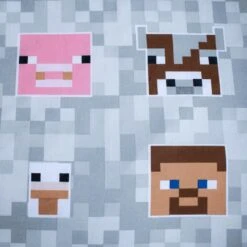 Minecraft Dekbedovertrek Adventure - Eenpersoons - 140 X 200 Cm - Katoen -Knusse Nacht 1000044609 0103