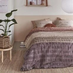 Ariadne At Home Dekbedovertrek Checks Naturel-2-persoons (200 X 200/220 Cm) -Knusse Nacht 1000045139 0102