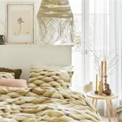 Ariadne At Home Dekbedovertrek Big Oker-2-persoons (200 X 200/220 Cm) -Knusse Nacht 1000045143 0103