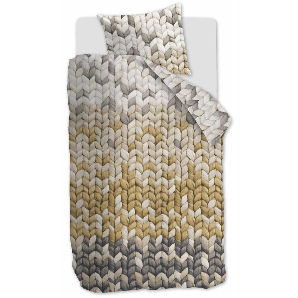 Ariadne At Home Dekbedovertrek Warmly Oker-260x200/220 4 Ariadne At Home Dekbedovertrek Warmly Oker-260x200/220 - Afbeelding 2