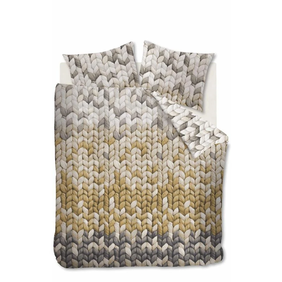 Ariadne At Home Dekbedovertrek Warmly Oker-260x200/220 3 Ariadne At Home Dekbedovertrek Warmly Oker-260x200/220