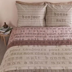 Ariadne At Home Dekbedovertrek Checks Naturel-1-persoons (140 X 200/220 Cm) -Knusse Nacht 1000045161 0103