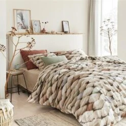 Ariadne At Home Dekbedovertrek Big Naturel-2-persoons (200 X 200/220 Cm) -Knusse Nacht 1000045164 0102