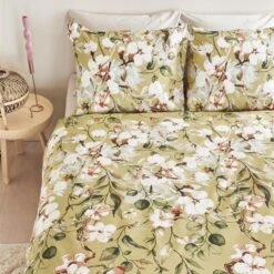 Ariadne At Home Dekbedovertrek Nostalgia Oker-2-persoons (200 X 200/220 Cm) -Knusse Nacht 1000045169 0102