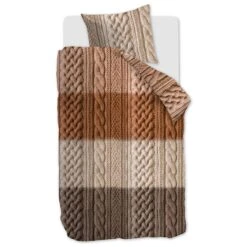 Ariadne At Home Dekbedovertrek Snug Bruin-Lits-jumeaux (240 X 200/220 Cm) -Knusse Nacht 1000045172 0101