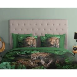 Good Morning Dekbedovertrek "Youri" - Groen - (200x220 Cm) -Knusse Nacht 1000045494 0111