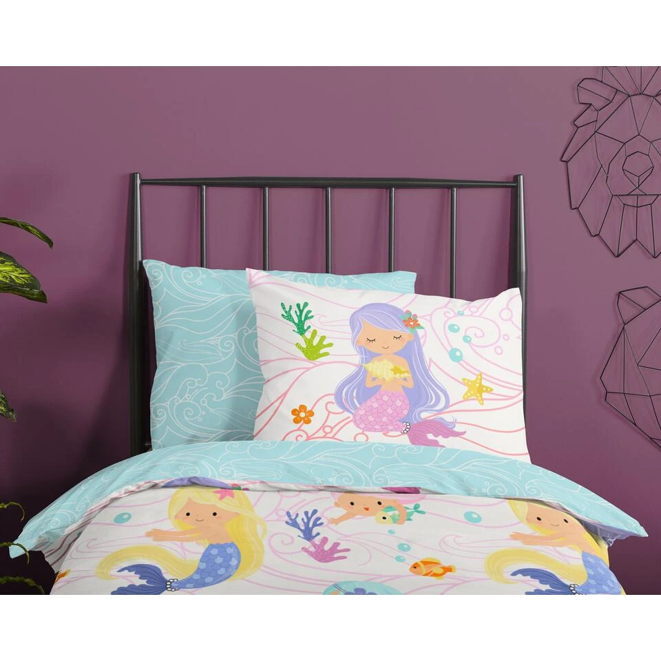 Good Morning Dekbedovertrek "Shelly" - Multi - (140x220 Cm) 6 Good Morning Dekbedovertrek "Shelly" - Multi - (140x220 Cm) - Afbeelding 4