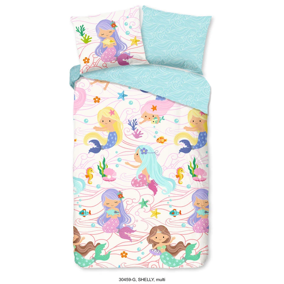 Good Morning Dekbedovertrek "Shelly" - Multi - (140x220 Cm) 3 Good Morning Dekbedovertrek "Shelly" - Multi - (140x220 Cm)